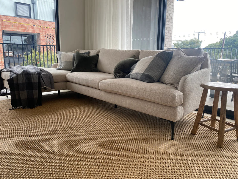 Natural Rugs custom rug in a customer home