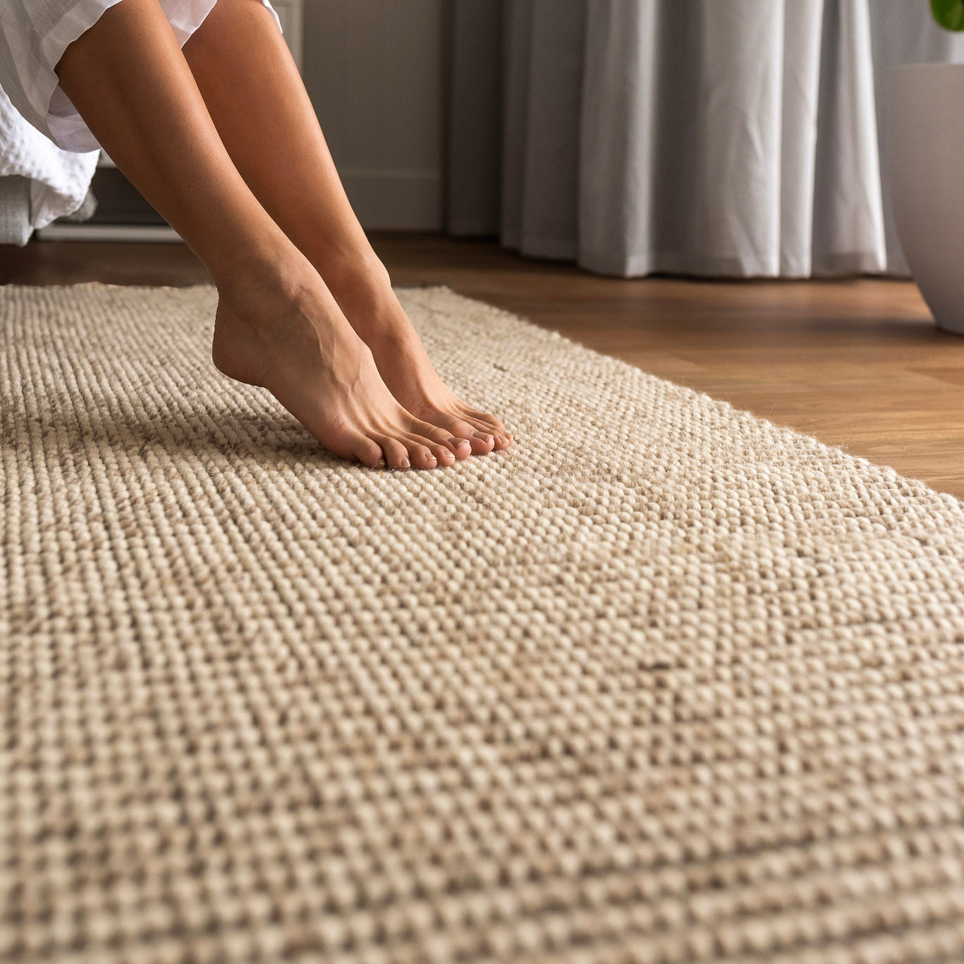 Wool Rug Stone Arctic Stone Wool Rug – Natural Rugs Australia